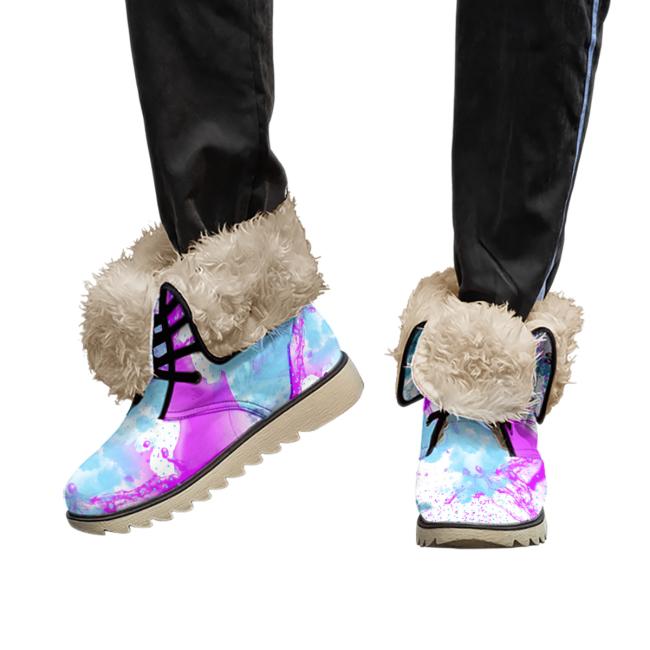 Preview: Winterboots mit Hundemotiv Boogie - gefütterte Winterschuhe, Stiefel, bunt, Grösse 35-44, Mix, Mischling, Staffordshire, Staff, AmStaff, SOKA, Familienhunde